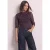 Shirt van mesh met lange mouwen, ronde hals en print