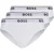 Boss Heren Premium Katoenen Boxers (Verpakking van 3) (Wit)