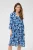Kaffe Jurk ‘Edita ‘  blauw / wit