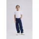 NAME IT KIDS straight leg jeans NKMRYAN dark blue denim strong