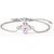 PURELEI Cuore Rosé Armband Silver