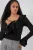 Fleurige V-hals Crop Blouse