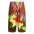 Dsquared2 Colourful Abstract Design Brown Over sized Swim Shorts