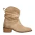 Manfield suède enkellaarzen beige