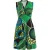 Mouwloze jurk met V-hals en print
