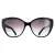Salvatore Ferragamo SF912S 001 zwart met bloemenprint grijs verloop zonnebril