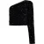 Faina Topje met één schouder Dames zwart