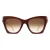 Alexander McQueen Cat Eye Dames Bruin Gold Bruin Gradient AM0375S