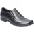 Hush Puppies Billy Leren Zwarte Instappers Voor Heren