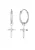 ELLI Oorbellen ‘Kreuz’  zilver