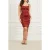 GUESS Marciano By  Renaissance Dress Dark Jam Red