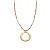 Luxeketting met Roze Kristal 18k goud afwerking – Miota