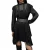AllSaints Fleur Shim Ls Dress Black Shimmer