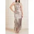 GUESS Daisy Fringe Dress White Gold