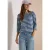 Basic Shirt met boothals en strepen