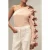 Reiss Bow Sleeve Top Pale Pink