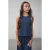Like Flo Young mouwloze top donkerblauw