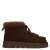Manfield suède veterboots – donkerbruin