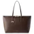Furla leren shopper Olivia L donkerbruin