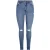 Pieces Skinny jeans met verweerde look voor dames (Blauwe Denim)
