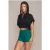 Gold’s Gym Alba – Women’s Cropped Sleeveless Hoodie Black
