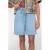 Geisha high waist denim short light blue denim