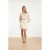Smashed Lemon Denim mini-rok met knoopsluiting en steekzakken |