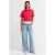 Hoog-Waisted Wijde Jeans van Katoen