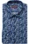 Marvelis Body Fit Overhemd donkerblauw/blauw, Motief
