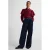 Ruby tailored wide leg jeans donkerblauw