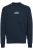!Solid Sweatshirt ‘Rubio’  donkerblauw / wit