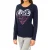 Dames-T-shirt met lange mouwen en ronde hals 1487903366