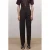 Mango straight high waist pantalon donkerpaars