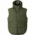 Minoti Heren Gewatteerd Ripstop Gilet met Capuchon (Kaki Groen)