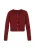 faina Gebreid vest  bourgogne