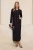 Trendyol Modest Dames Zwart Effen Maxi Lang Zakelijk Double-breasted Modest Jurken