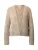 s.Oliver Gebreid vest  sand / brokaat / donkergrijs