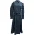 Tory Burch Artist Lange Mouw Midi Hemddress in Navy Blauw Katoen