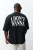 TRENDYOL MAN Jongens Zwart Slogan Kort Oversized Grote maten T-shirts