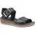 Hush Puppies Dames/dames Ellie leren sandalen (Zwart)