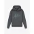 Malelions Jongens hoodie striped signature dark grey ice blue