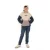 No Way Monday oversized hoodie – beige/zwart