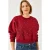 Geweven Crewneck Trui met Pompom