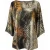 Abstracte print top met relaxte pasvorm