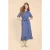 White Stuff Beth Linen Blend Shirt Dress Blue Multi