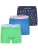 Happy Shorts Boxershorts ‘ Jersey ‘  blauw / donkerblauw / lichtgroen