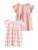 Next Jurk  lila / lichtoranje / rosa / wit