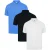 Kruze | Heren Polo Shirts (3-Pack) – ZWART/HEMELBLAUW/WIT