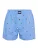 Happy Shorts Wijde Kerst Boxershort Heren Skiing Santa Lichtblauw – Losse boxershort –
