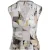 Mouwloze imitatie wikkeltop met print